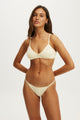 Cotton Pointelle Triangle Padded Bralette