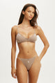 Cotton Pointelle Triangle Padded Bralette