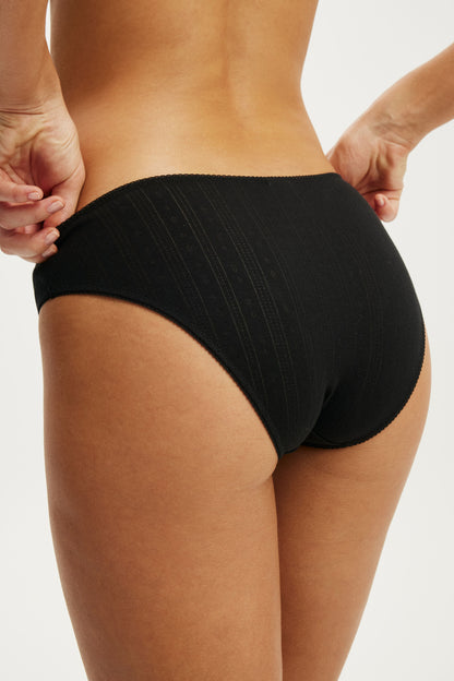Cotton Pointelle Bikini Brief