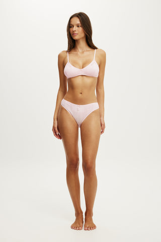 Cotton Pointelle Bikini Brief