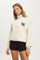 Plush Funnel Neck Sweatshirt