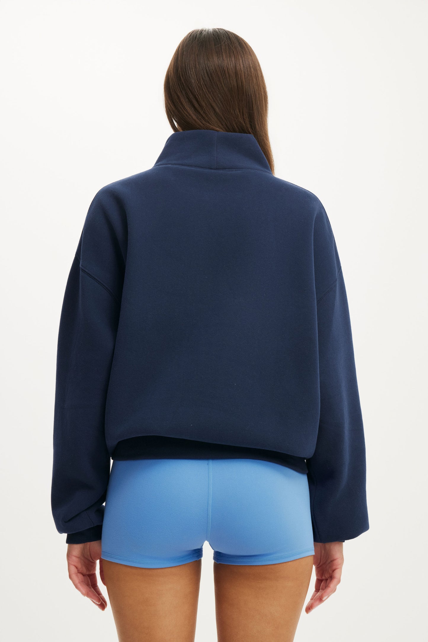 Plush Funnel Neck Sweatshirt