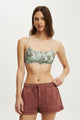 Ultra Soft Double Strap Back Crop