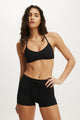 Ultra Soft Halter Open Back Crop
