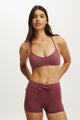 Ultra Soft Halter Open Back Crop