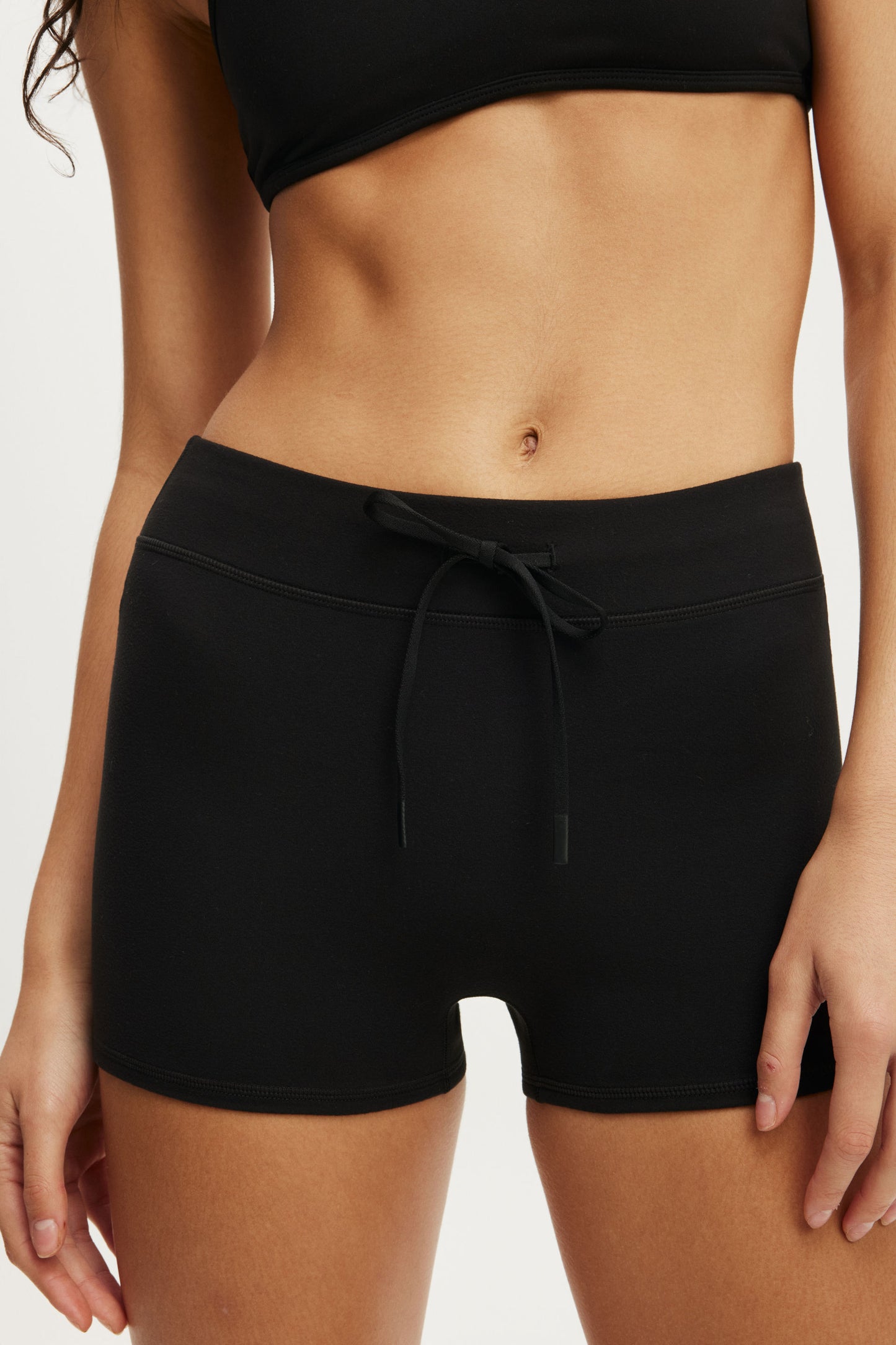 Ultra Soft Tie Front Micro Short