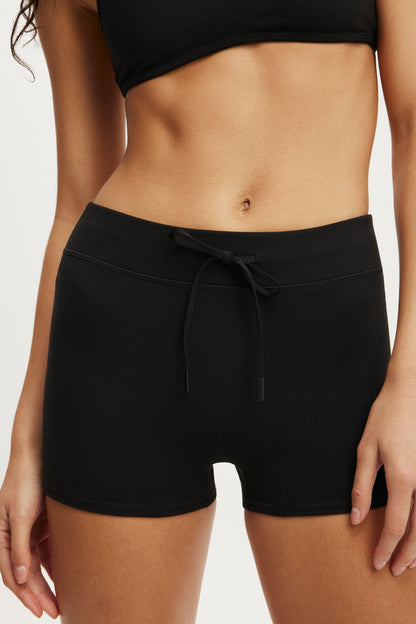 Ultra Soft Tie Front Micro Short