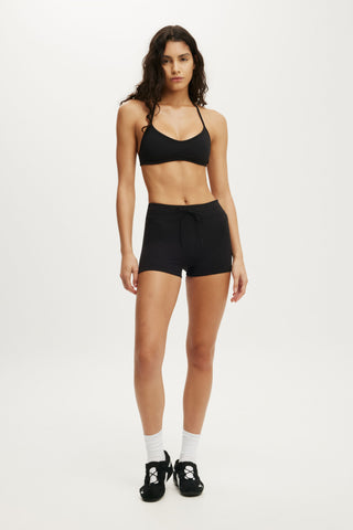 Ultra Soft Tie Front Micro Short