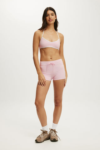 Ultra Soft Tie Front Micro Short