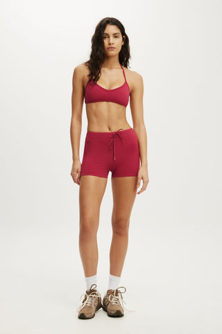 Ultra Soft Tie Front Micro Short