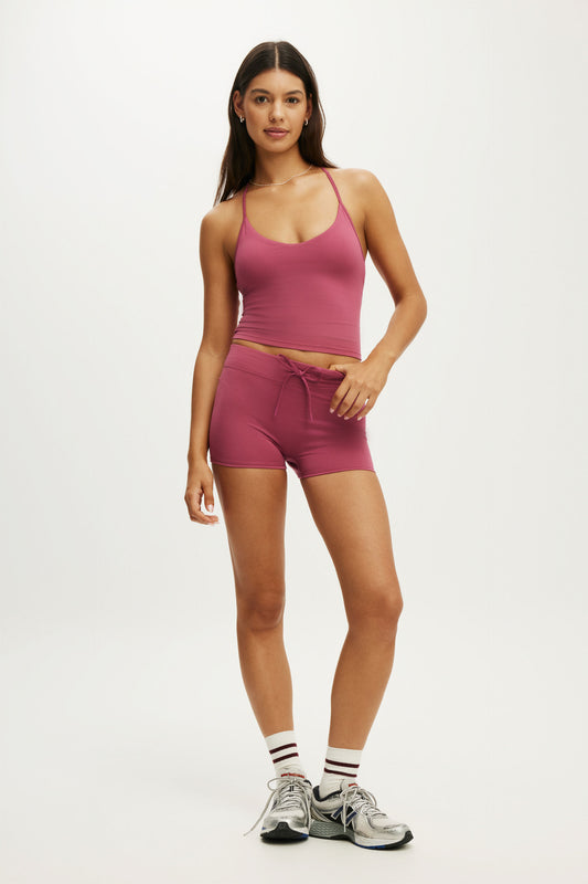 Ultra Soft Tie Front Micro Short