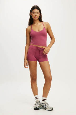 Ultra Soft Tie Front Micro Short