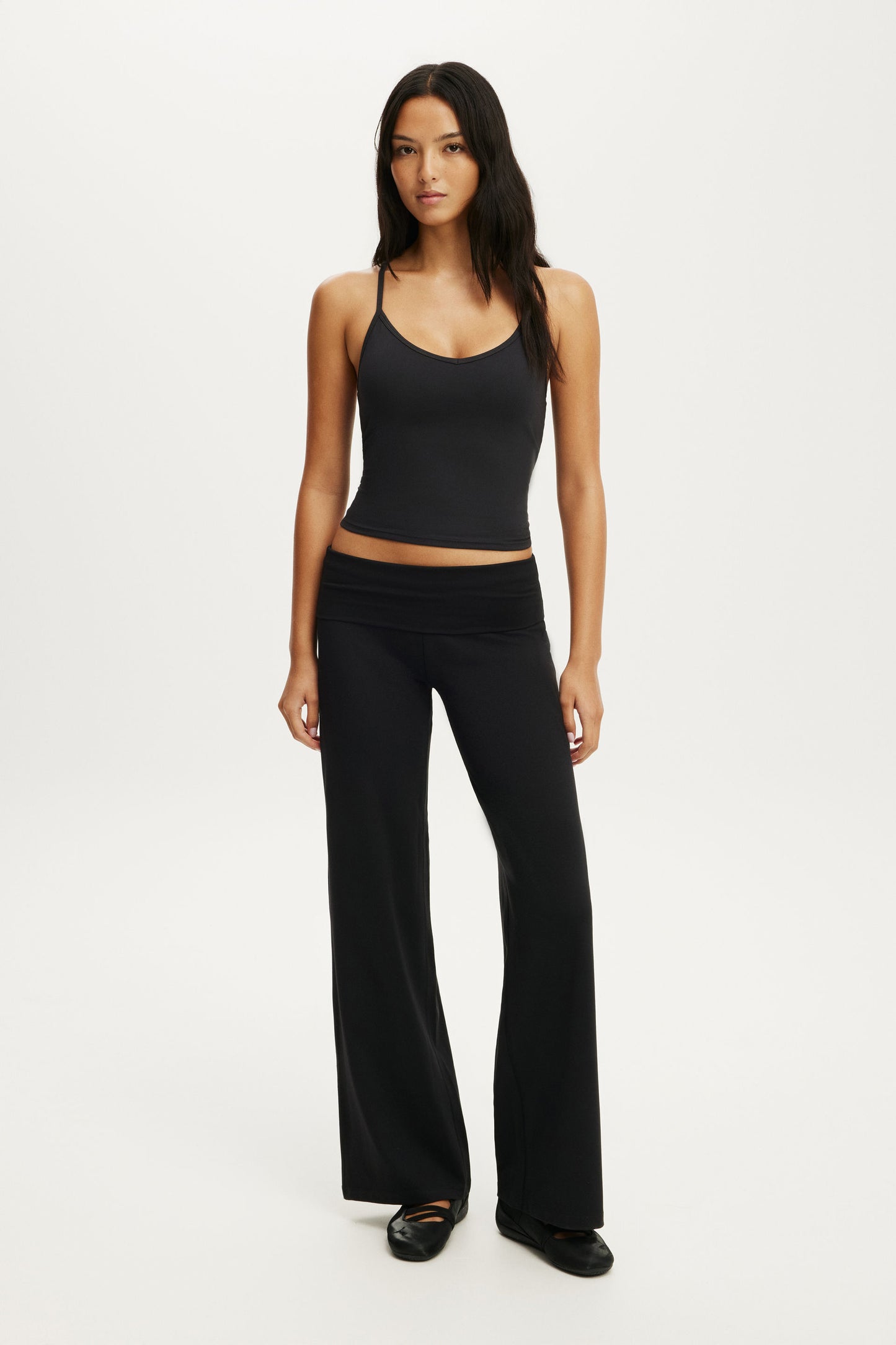 Ultra Soft Roll Over Wide Leg Pant
