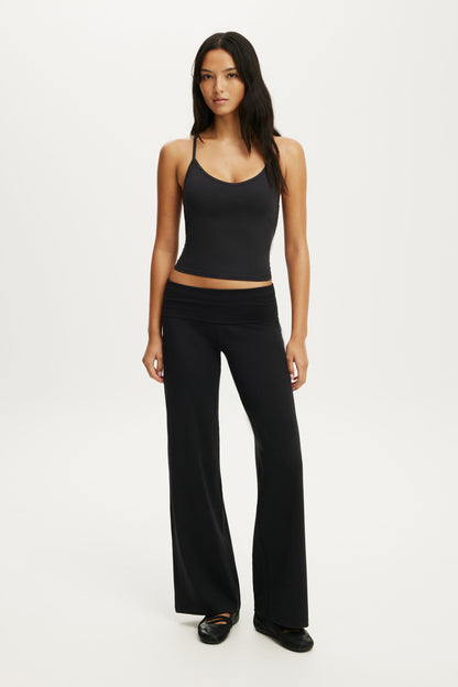 Ultra Soft Roll Over Wide Leg Pant