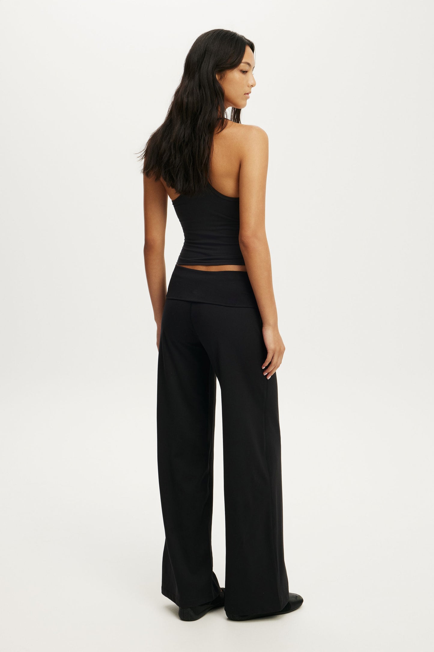 Ultra Soft Roll Over Wide Leg Pant