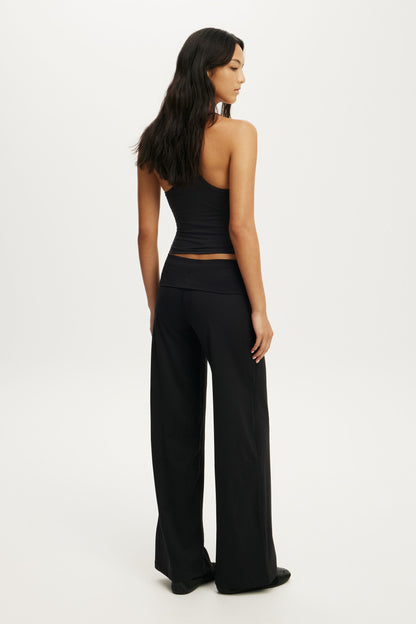 Ultra Soft Roll Over Wide Leg Pant