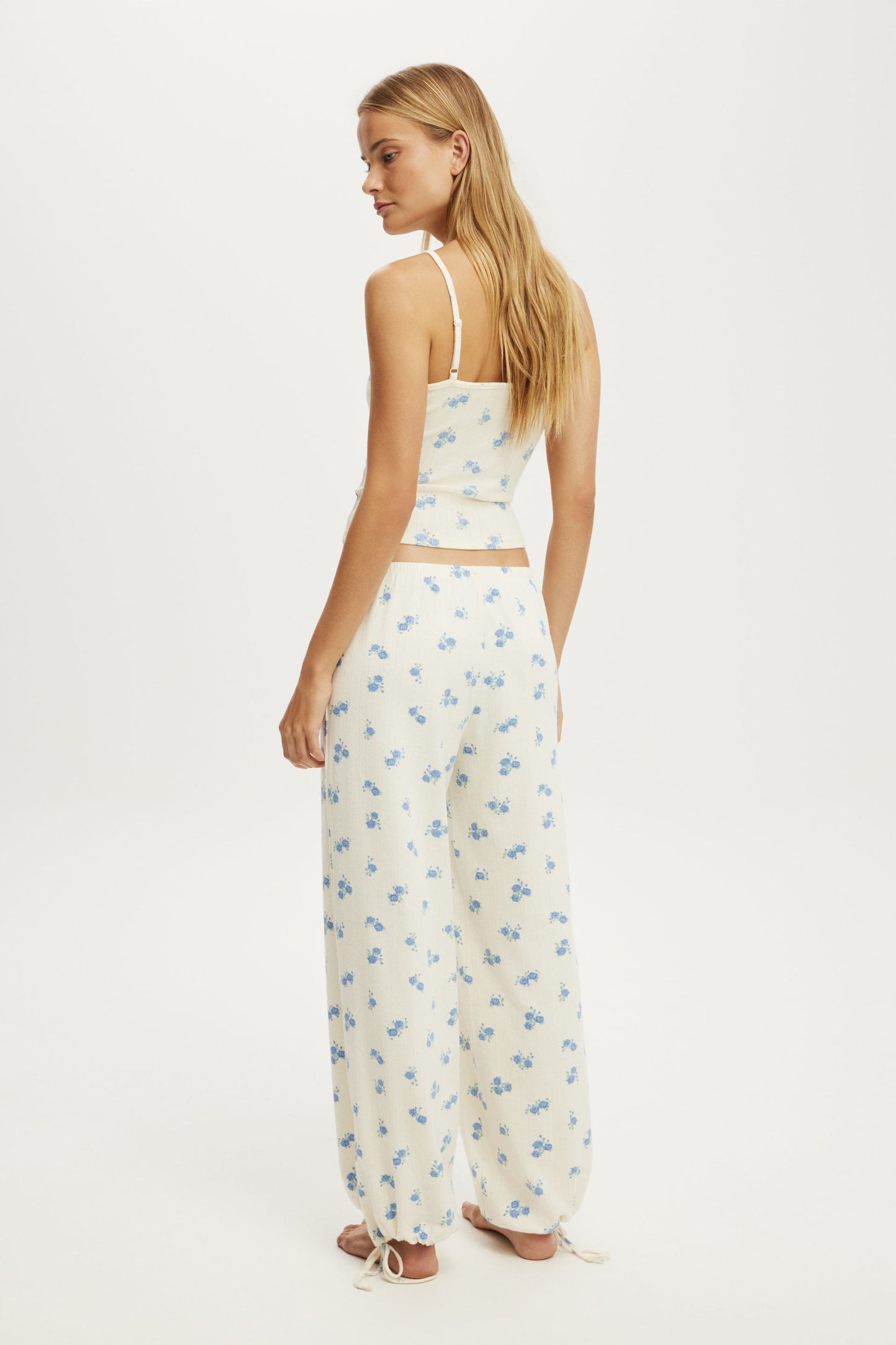Dreamy Soft Pointelle Wide Leg Pant