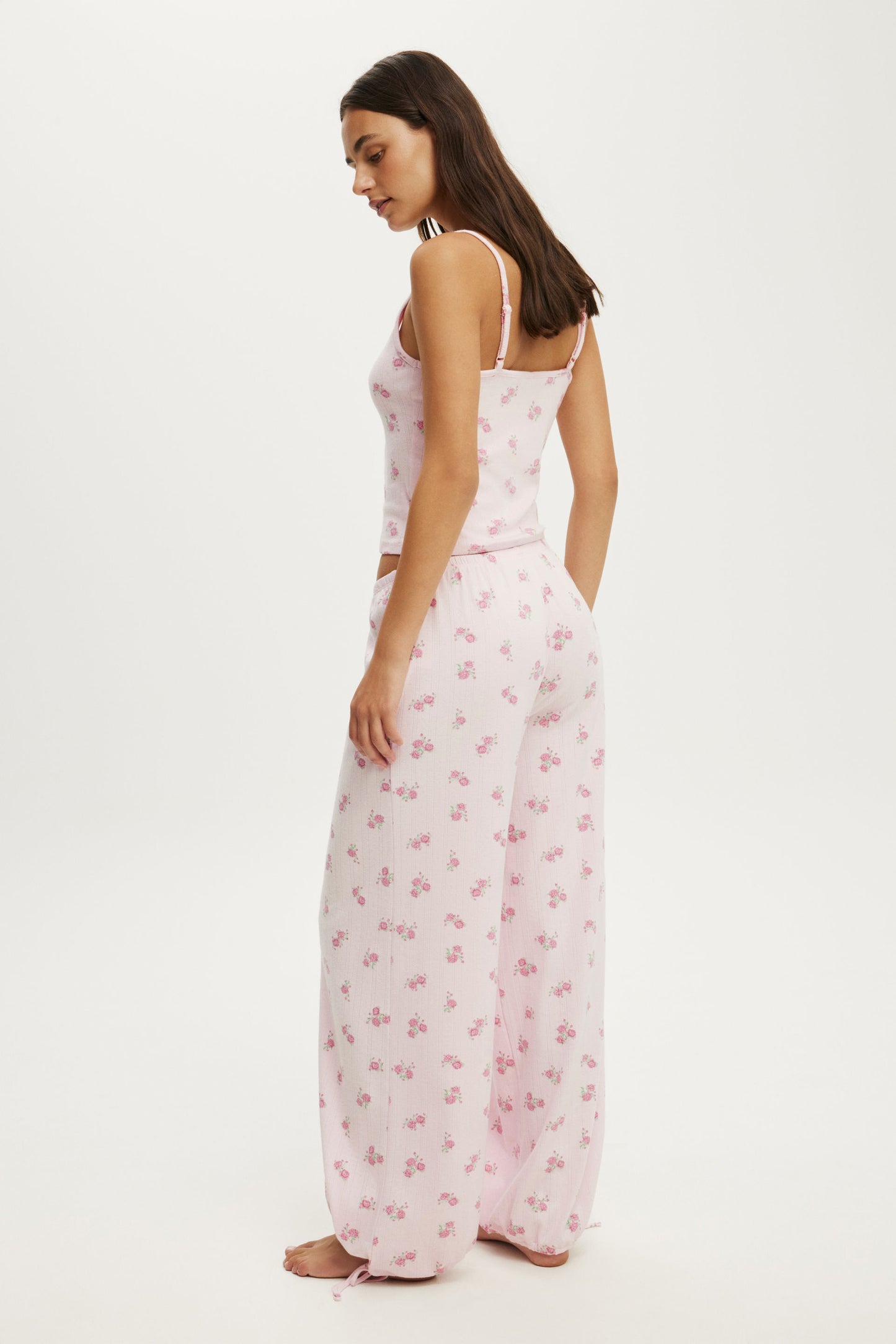 Dreamy Soft Pointelle Wide Leg Pant