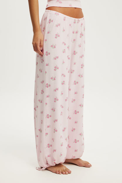 Dreamy Soft Pointelle Wide Leg Pant