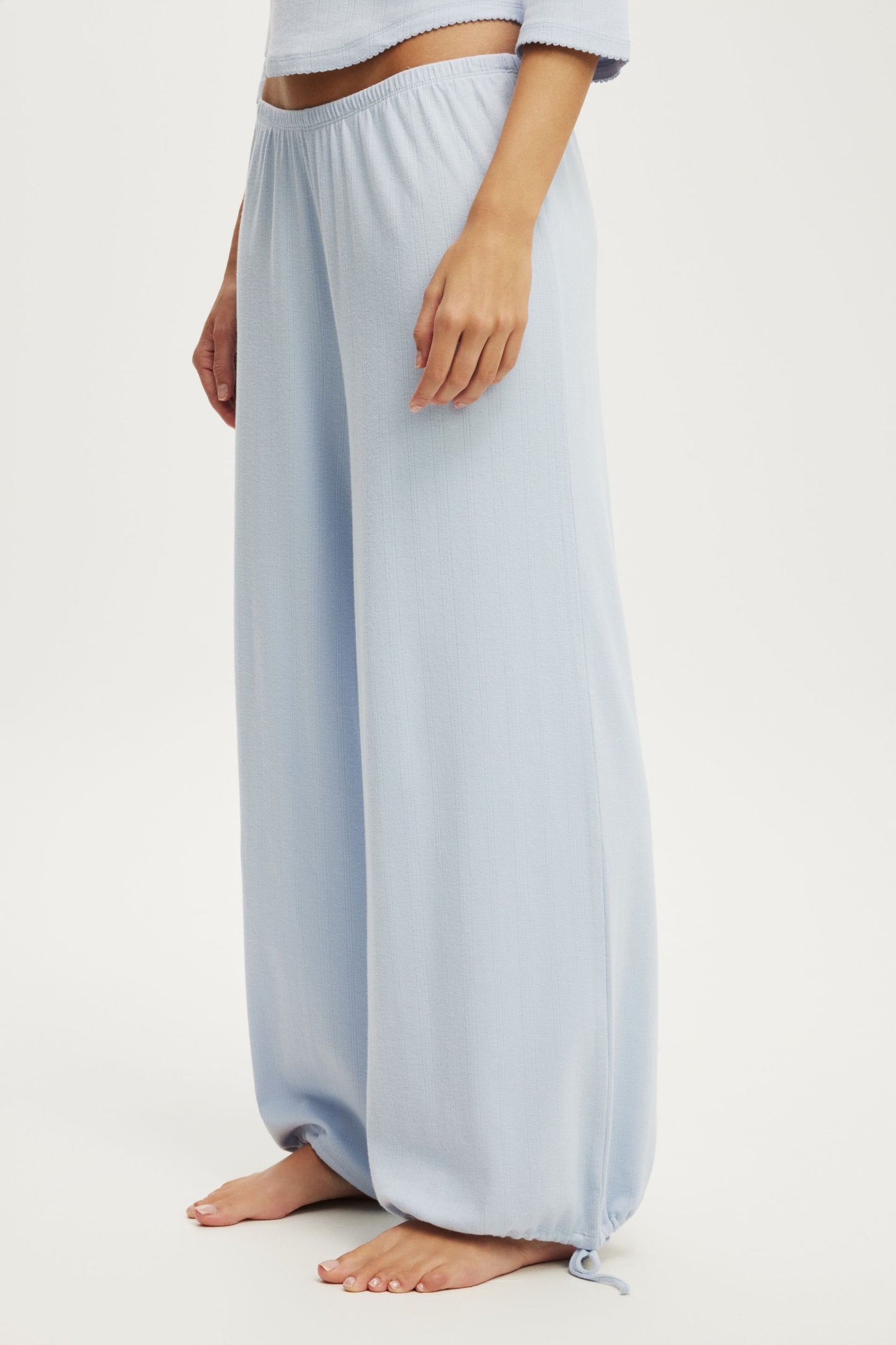 Dreamy Soft Pointelle Wide Leg Pant