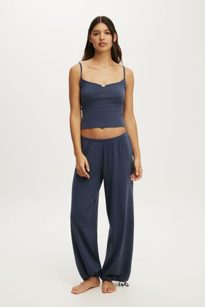 Dreamy Soft Pointelle Wide Leg Pant