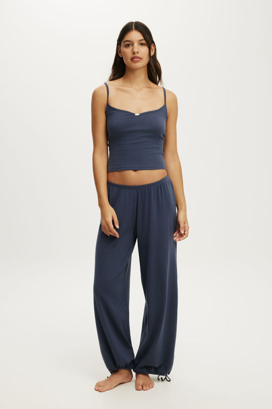 Dreamy Soft Pointelle Wide Leg Pant