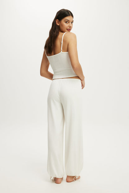 Dreamy Soft Pointelle Wide Leg Pant