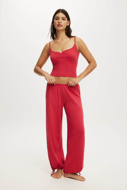Dreamy Soft Pointelle Wide Leg Pant