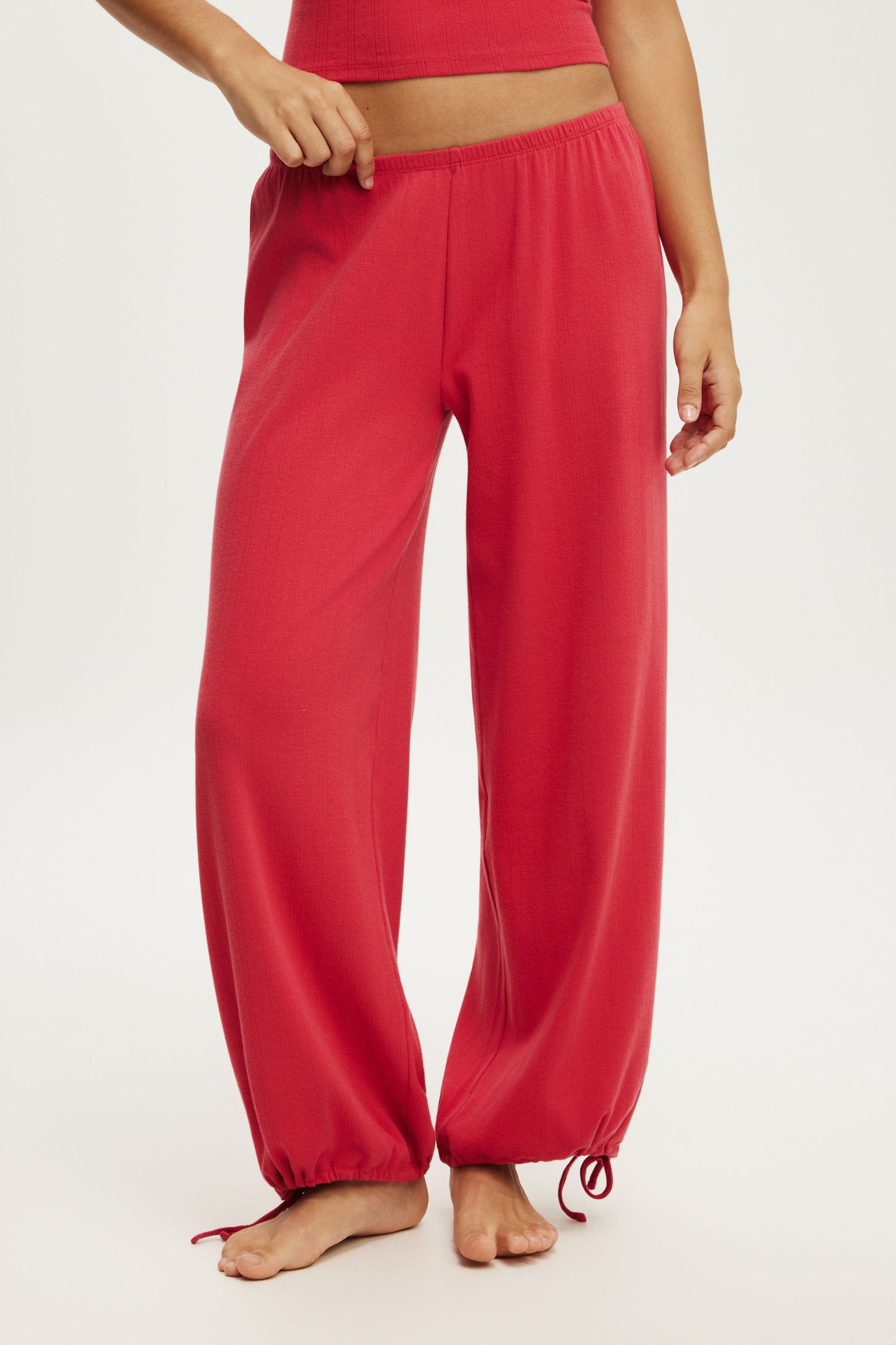 Dreamy Soft Pointelle Wide Leg Pant