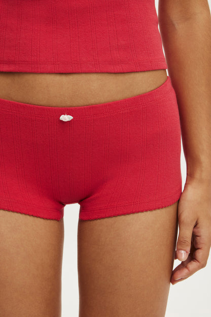 Dreamy Soft Pointelle Micro Short