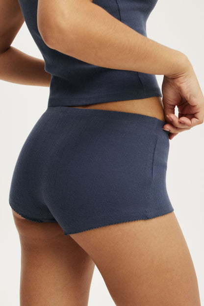 Dreamy Soft Pointelle Micro Short