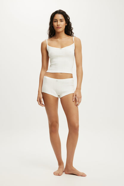 Dreamy Soft Pointelle Micro Short