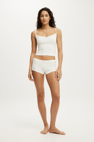 Dreamy Soft Pointelle Micro Short