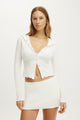 Dreamy Soft Pointelle Hooded Cardi
