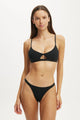 Branded Cotton Knot Front Bralette