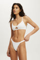 Branded Cotton Knot Front Bralette