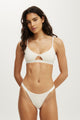 Branded Cotton Knot Front Bralette