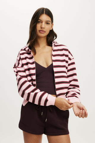 Active Fleece Zip Through Hoodie