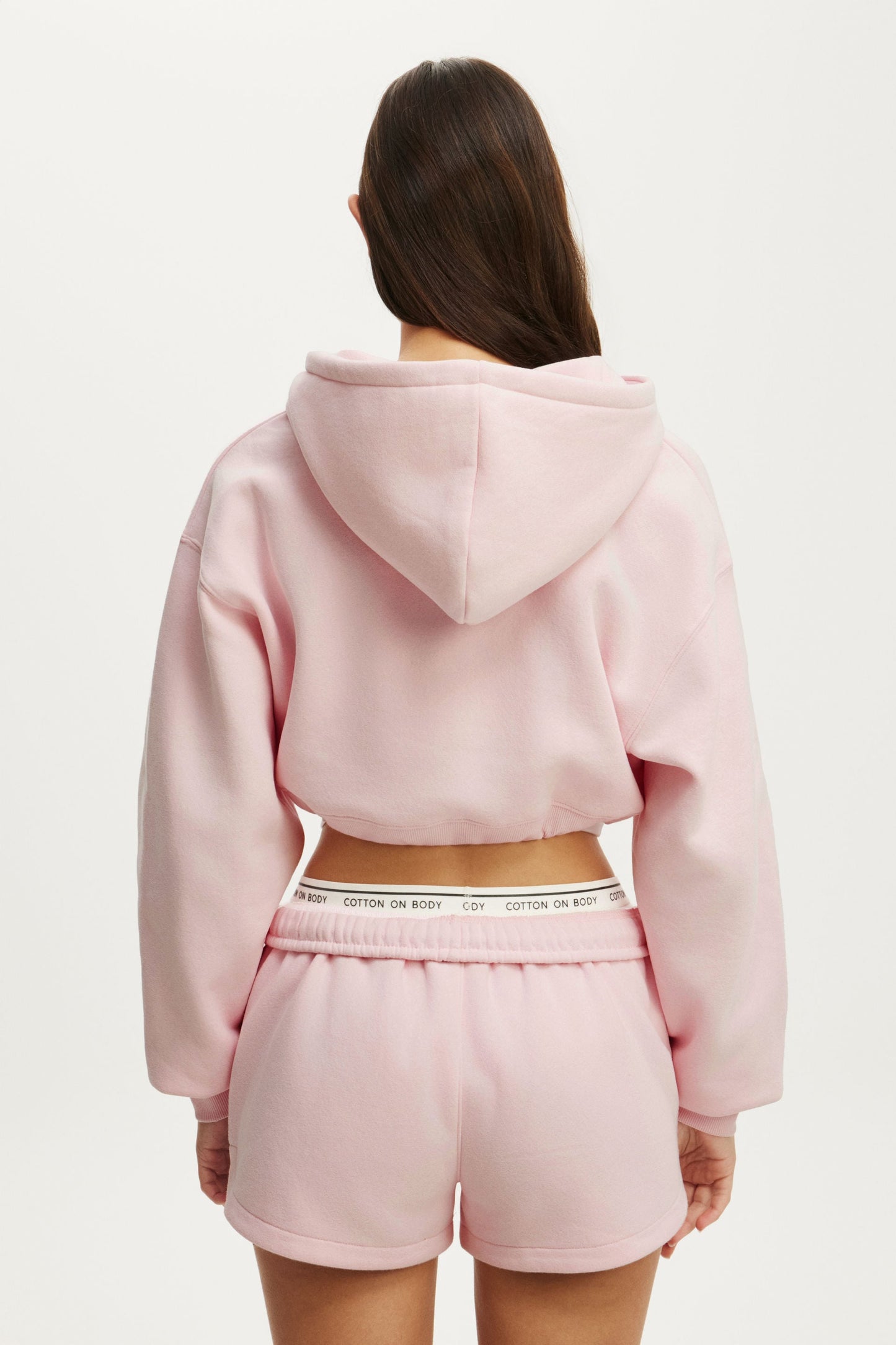 Plush Micro Cropped Zip Through