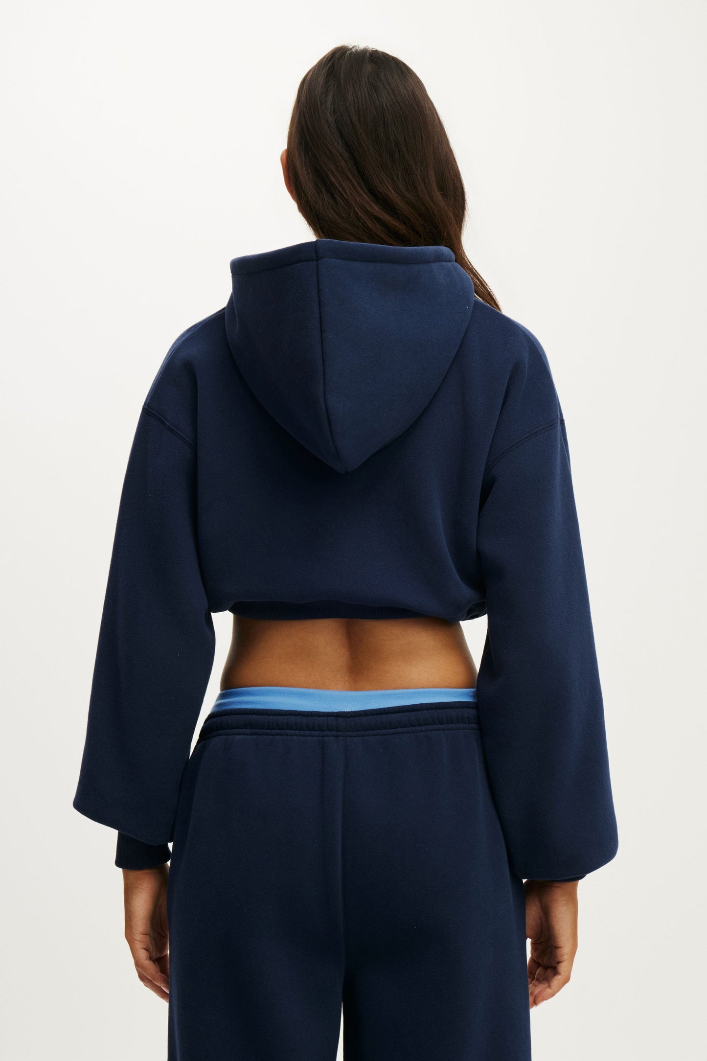Plush Micro Cropped Zip Through