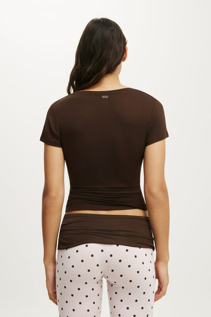 Airy Soft Basque T-Shirt