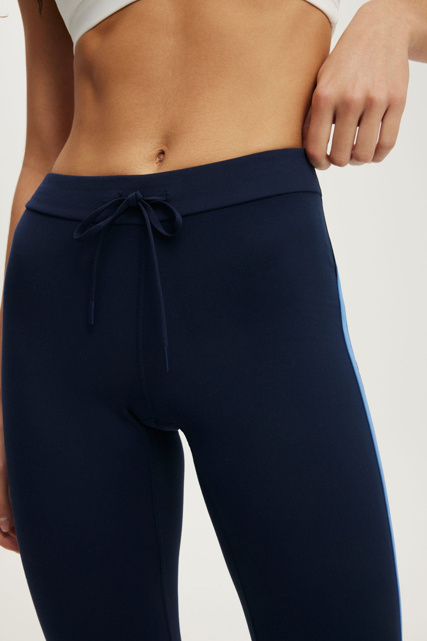 Ultra Soft Tie Front Cropped Kick Flare