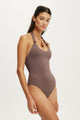 Halter Knot One Piece Cheeky