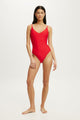 Thin Strap V Neck One Piece Full