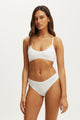 Cotton Pointelle Super Scoop Bralette