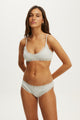 Cotton Pointelle Super Scoop Bralette