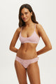 Cotton Pointelle Super Scoop Bralette