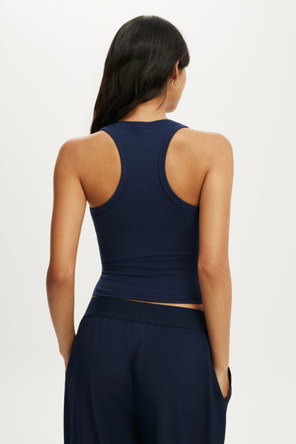 Ultra Soft Plunge Front Racer Tank