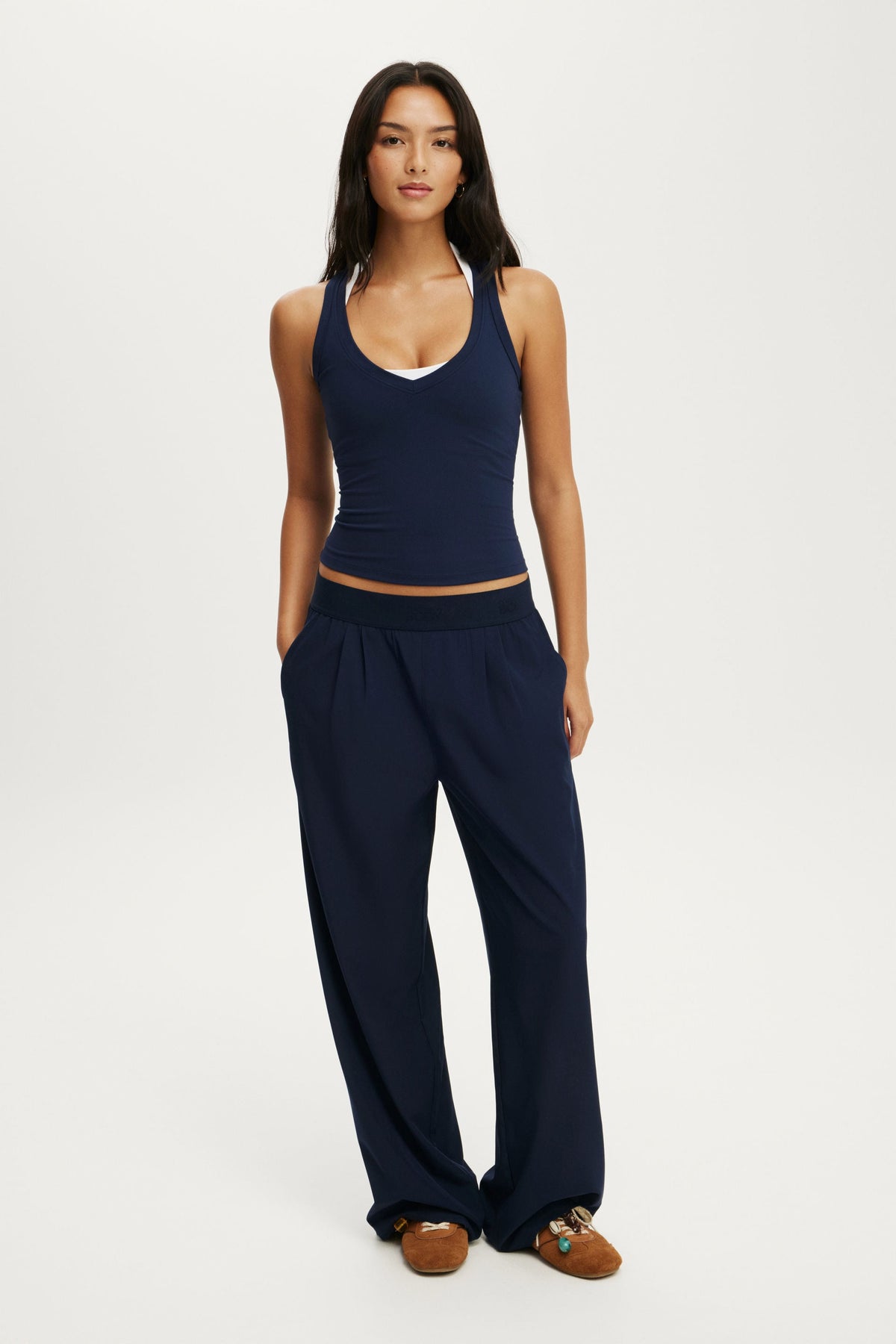 Ultra Soft Plunge Front Racer Tank