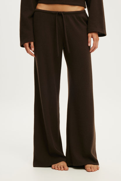 Super Soft Waffle Wide Leg Pant